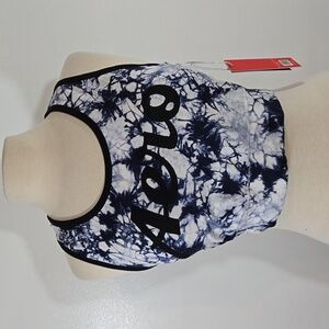 Aeropostale Tie Dye Logo Blue & White Sports Bra size 1X